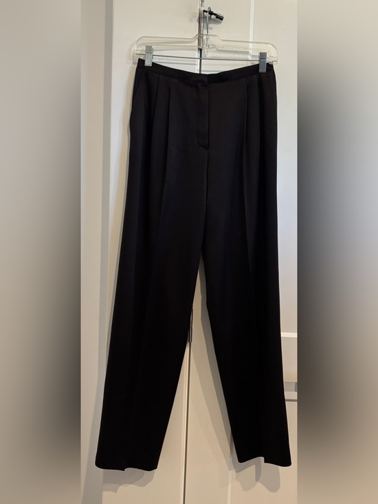 Escada Pants - Escada Chocolate Brown Satin Trousers